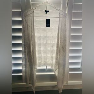 New with tags sheer white Cardigan from Torrid Size 2